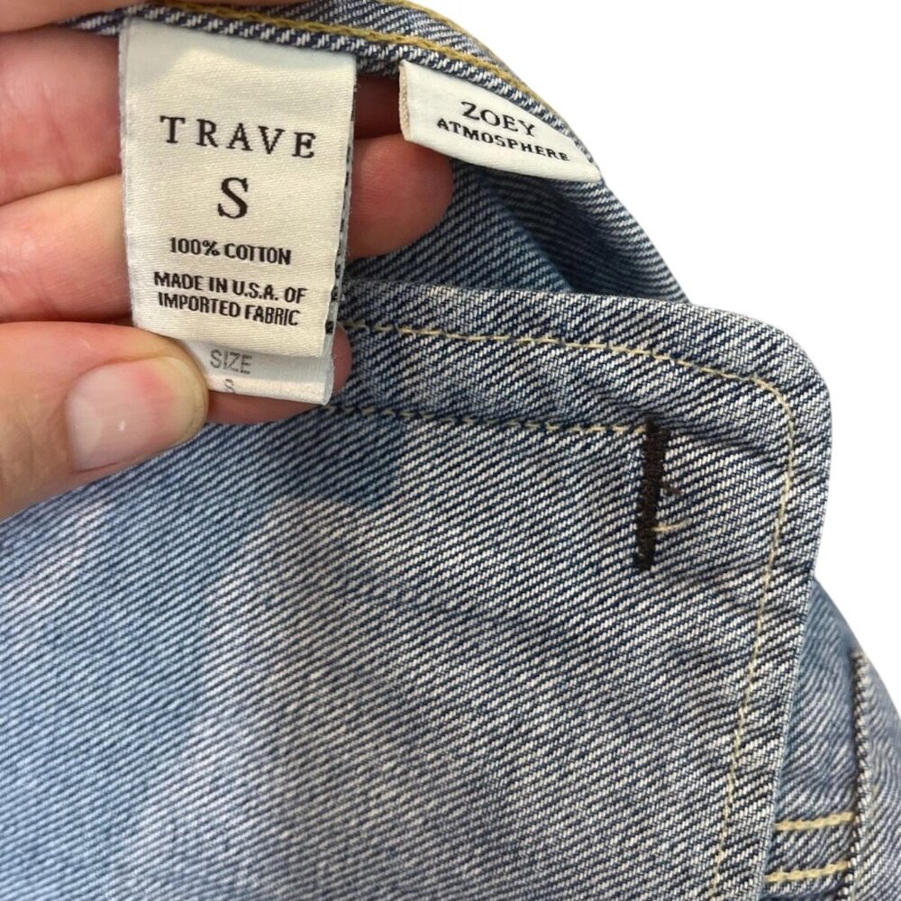 Trave Zoey Crop Jean Jacket in Atmosphere Size S - Picture 11 of 11